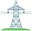 Overhead power lines icon